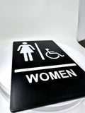 ADA Compliant Women's Restroom Sign – Braille II – view 5 (SKU WA69U)