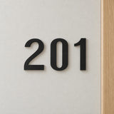 Custom Acrylic Letters/Numbers – 12" Height, 1/4" or 1/8" Thickness — illustrative application example; reference SKU CCA12HBM. Not a measured installation diagram.