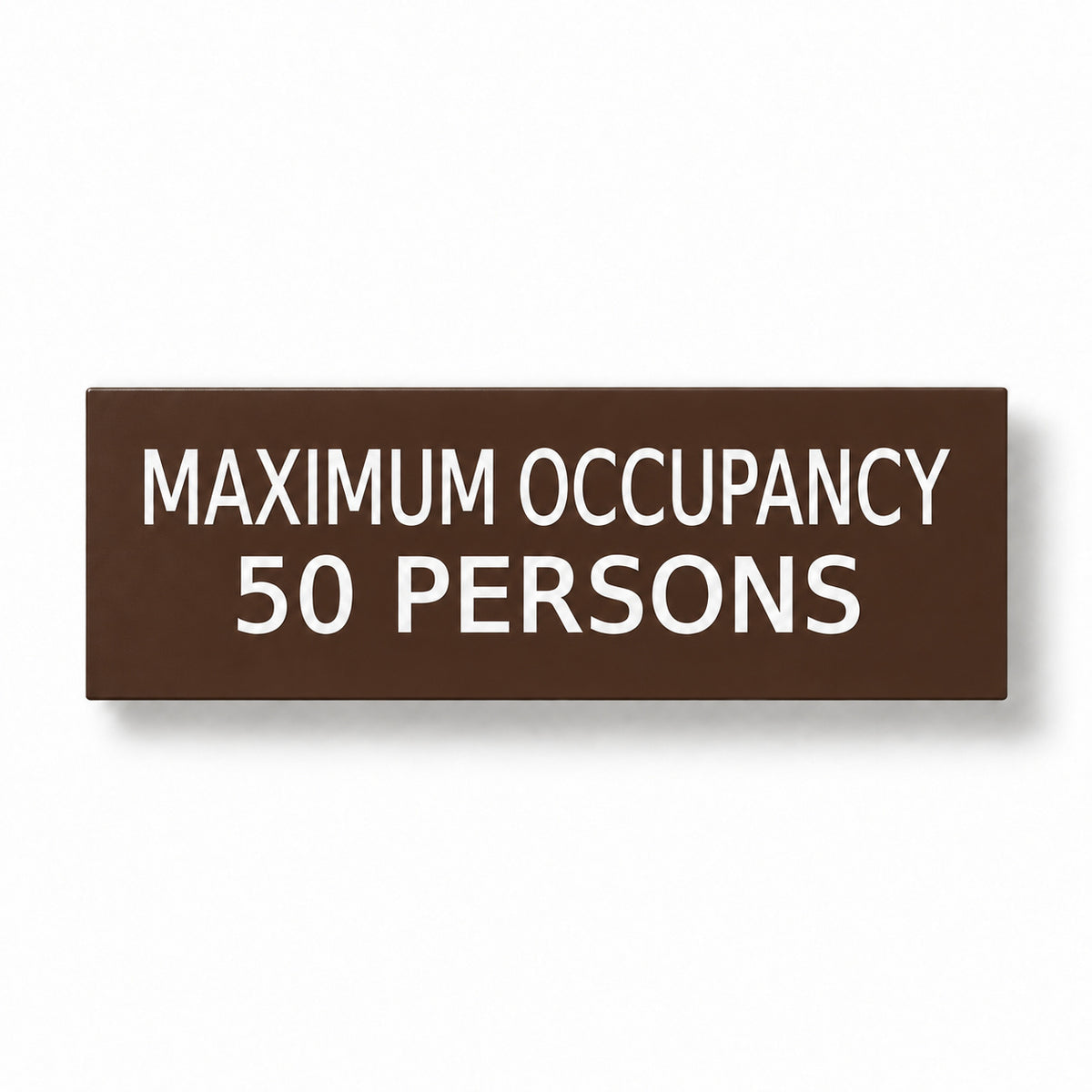 Custom Maximum Occupancy Sign – 12"x4", Code-Compliant — Color &amp; detail