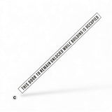 Door to Remain Unlocked Sticker – Business Hours Decal – view 4 (SKU TDTRU-1)