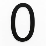 LaserCut Numbers 0-9 – 12" Height Acrylic — 0 / Black studio product view; SKU NUM-0-BLK.