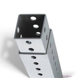 3 ft galvanized square anchor sleeve for 2x2 sign post (SKU SPS-SQ-STD)