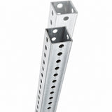 Square Parking Sign Post Anchor-Base — studio detail view of the upper section; SKU SPA-3FT.