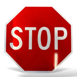 Diamond Grade reflective STOP sign octagon, alternate view (SKU PKS-STOP-30)