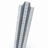 U-Channel Parking Sign Post — studio detail view of the upper section; SKU UCP-10FT.
