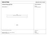 U-Channel Parking Sign Post — black-and-white architectural dimension drawing, sheet 2; reference SKU UCP-8FT.