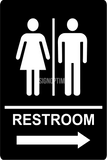 ADA Compliant Directional Restroom Sign-ADA Sign-SignOptima