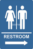 ADA Compliant Directional Restroom Sign-ADA Sign-SignOptima