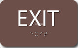 ADA Compliant EXIT Sign,Acrylic Braille 6"x4"-ADA Sign-SignOptima