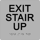 ADA Compliant EXIT STAIR UP Sign,Acrylic Braille 6"x6"-ADA Sign-SignOptima