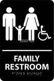 ADA Compliant Family Restroom Braille Sign-Restroom Sign-SignOptima