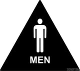 ADA Compliant Men's Geometric Triangle Restroom Door Sign-ADA Sign-SignOptima