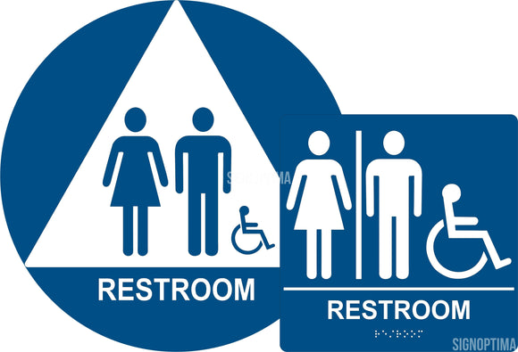 ADA Compliant Restroom Signs – SignOptima