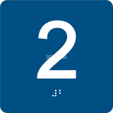 ADA Elevator Level Sign with Braille , 4"x4" ( 1-30 )-ADA Sign-SignOptima
