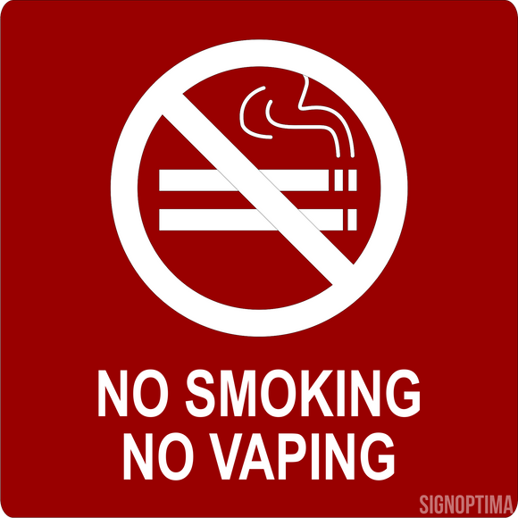 ADA No Smoking/Vaping Sign-ADA Sign-SignOptima