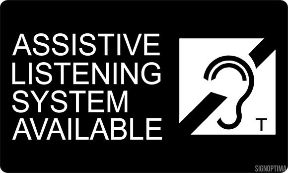 Assistive Listening Systems Available Sign , Acrylic 6
