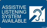 Assistive Listening Systems Available Sign , Acrylic 6"x10"-ADA Sign-SignOptima