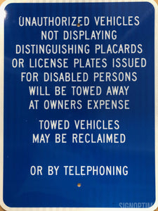 California Handicap Reserved Parking Sign-Parking Sign-SignOptima