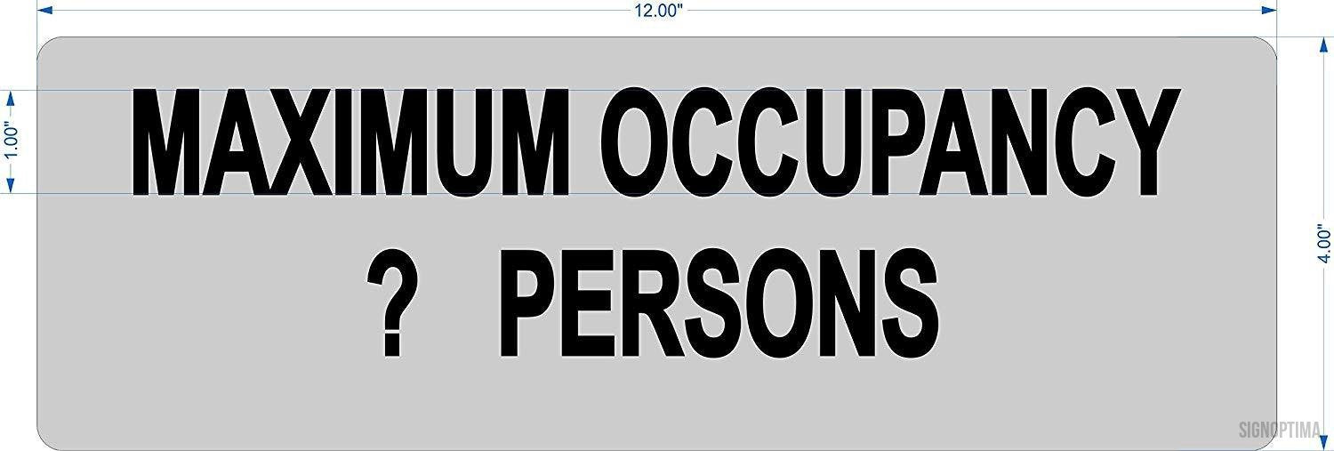 Custom Maximum Occupancy Sign – 12