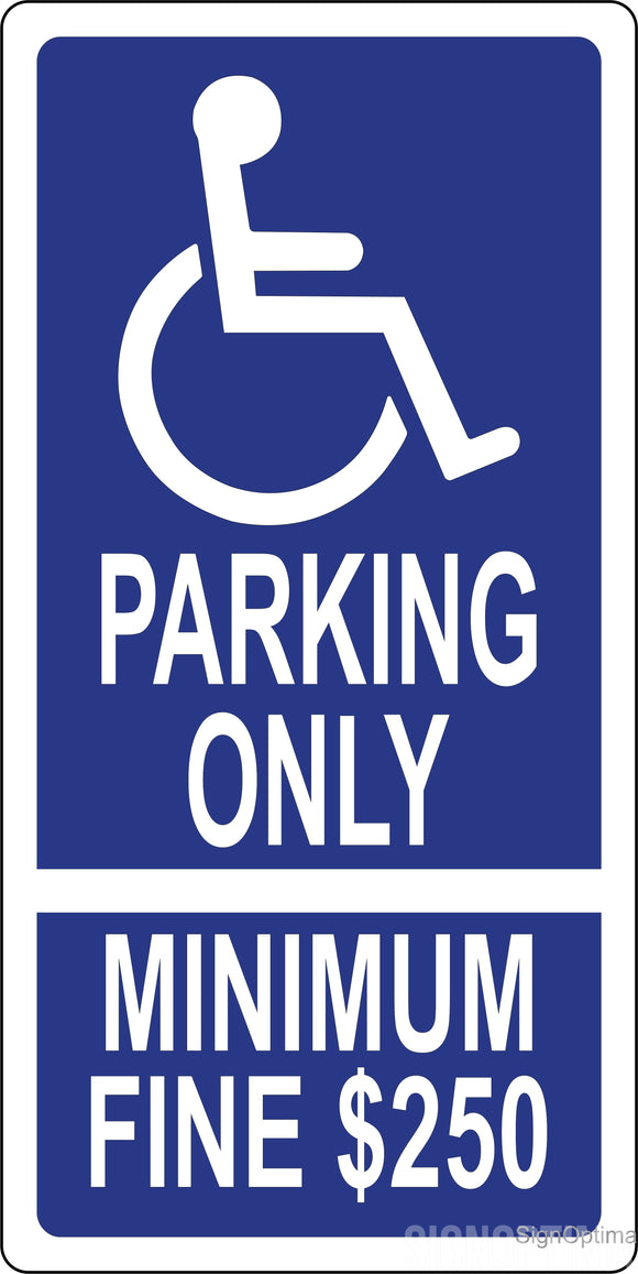 R99C California Handicap Parking Space Sign 12