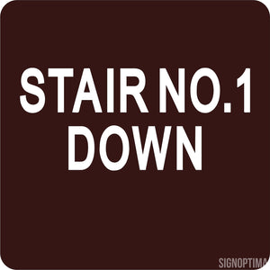 Stair x Down 6"x6"-SignOptima