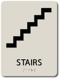 SignOptima™️ ADA Compliant STAIRS Sign,Acrylic Braille 6"x9"