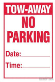 Temporary No Parking Sign , 18"x12" Cardboard Set of Two-Parking Sign-SignOptima