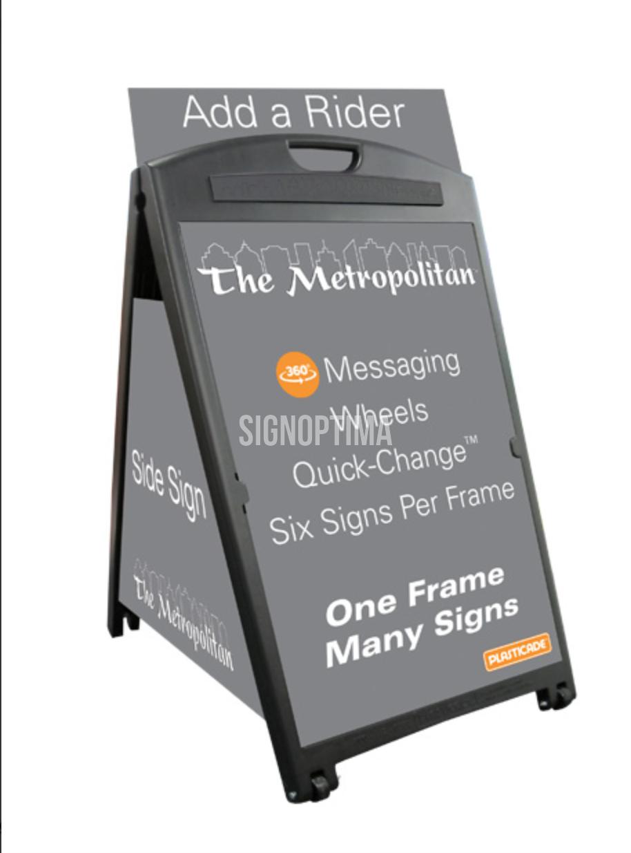Apple A Frame Sign Signicade Metropolitan A-Frame Sign Holder – SignOptima