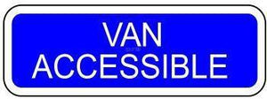 Van Accessible Regulatory Sign-Parking Sign-SignOptima